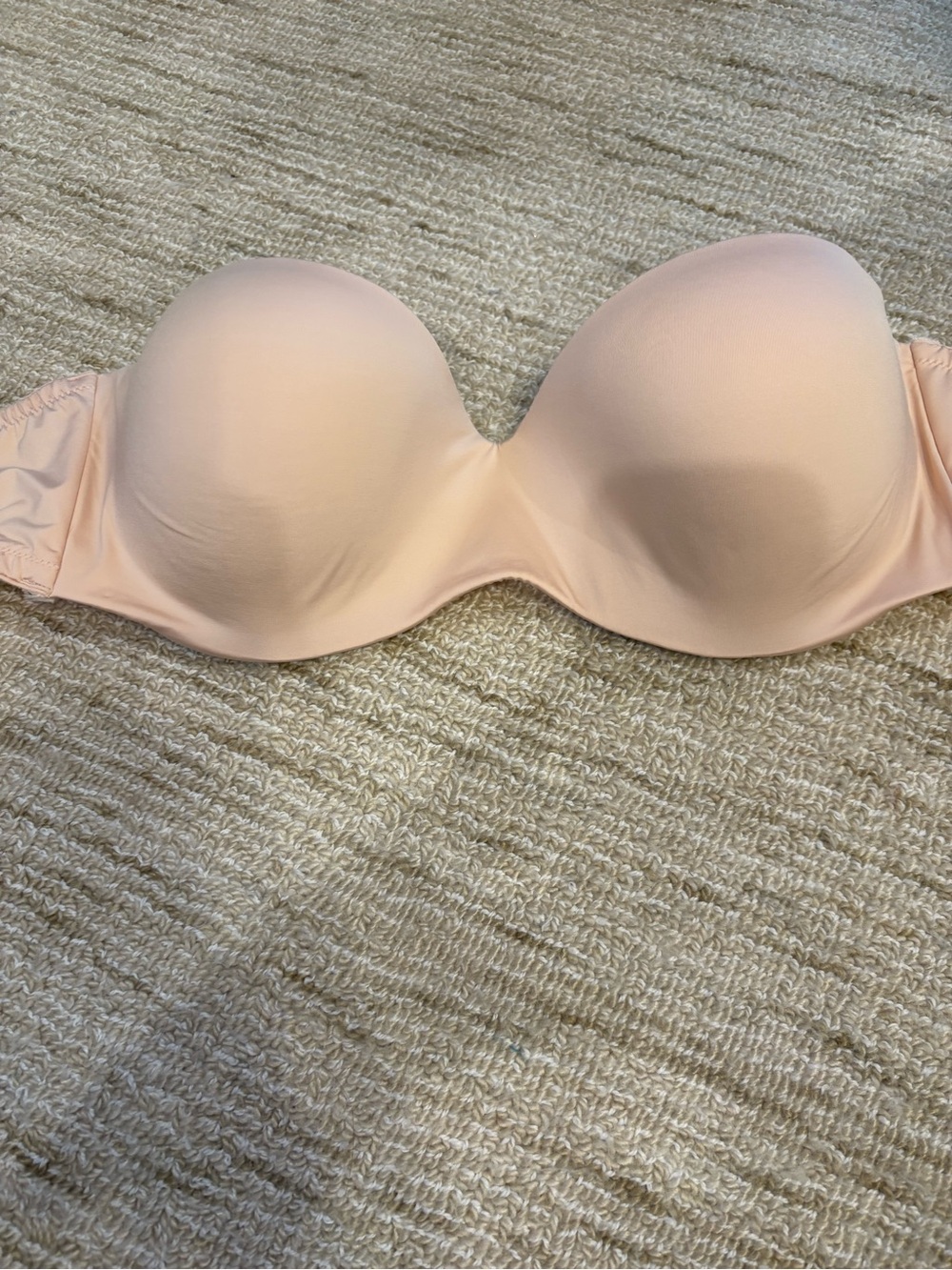 Cosabella Strapless Bandeau Bra in Soft Peach